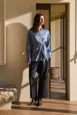 Expresso Pantalon pu blauw