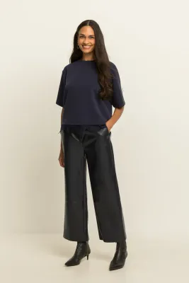 Expresso Pantalon pu blauw