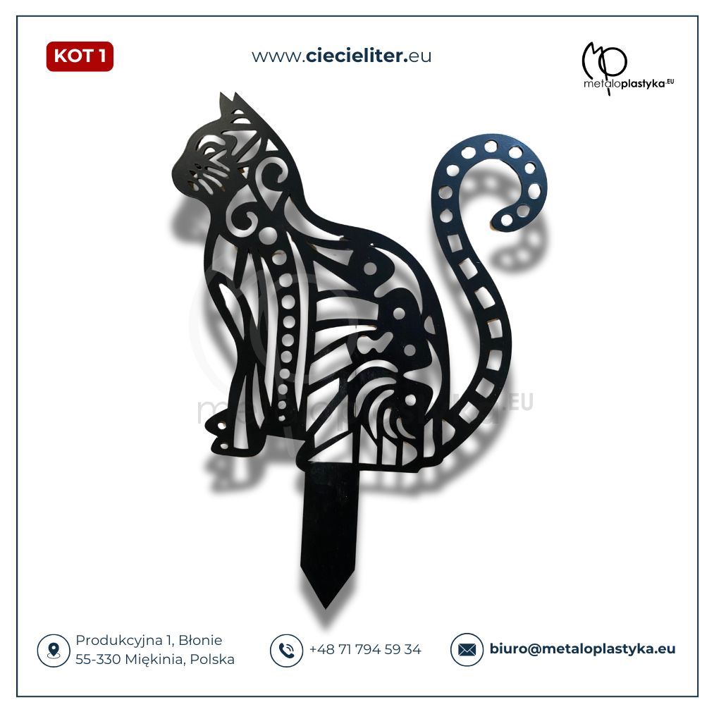 Kot (1)- figura z metalu (od polskiego producenta)