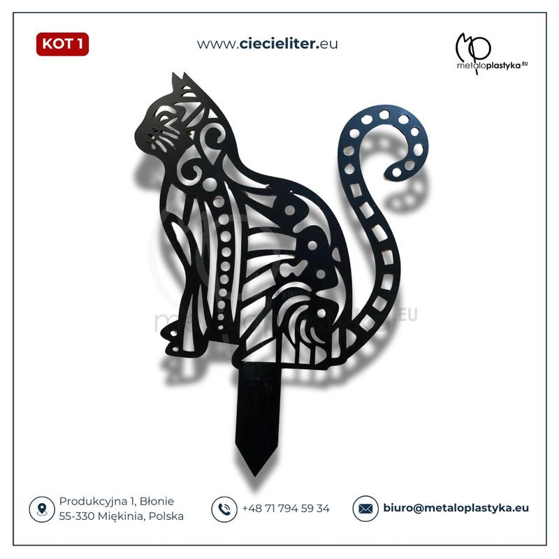 Kot (1)- figura z metalu (od polskiego producenta)