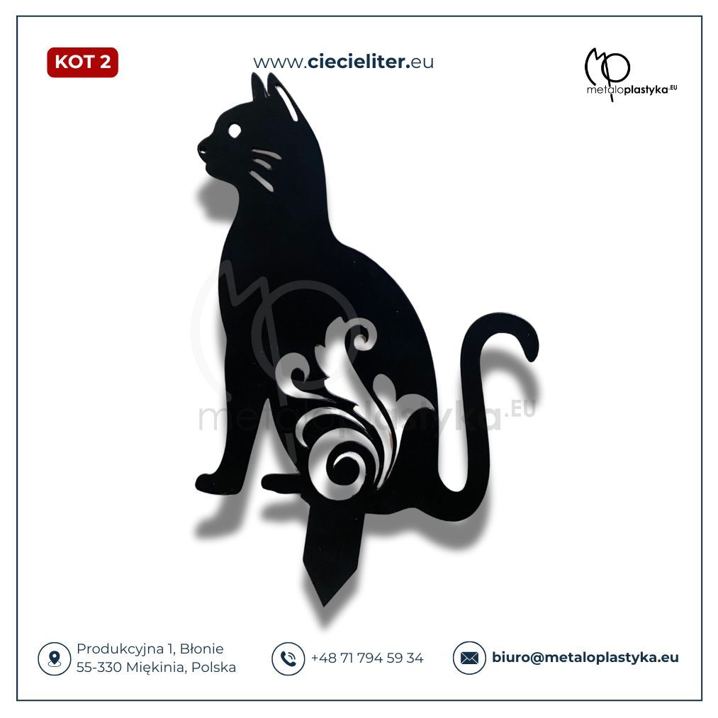 Kot (2)- figura z metalu (od polskiego producenta)