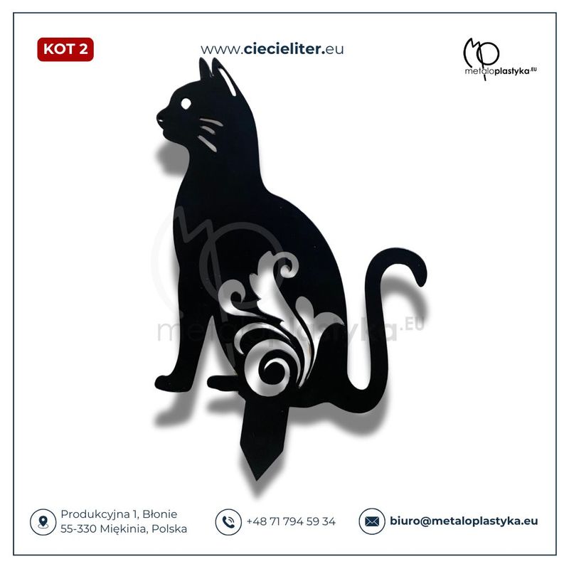 Kot (2)- figura z metalu (od polskiego producenta)
