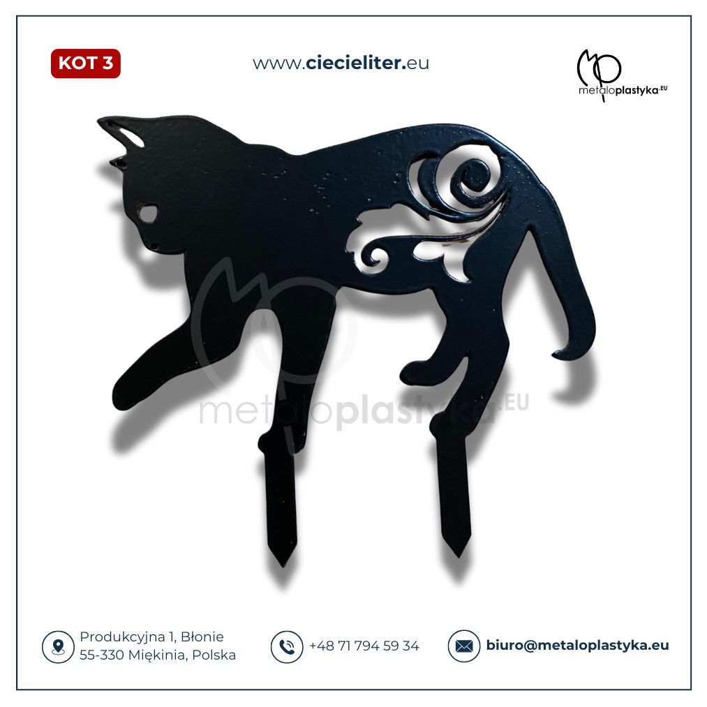Kot (3)- figura z metalu (od polskiego producenta)