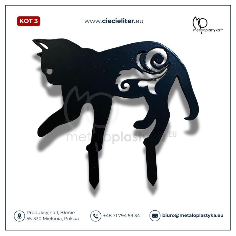 Kot (3)- figura z metalu (od polskiego producenta)