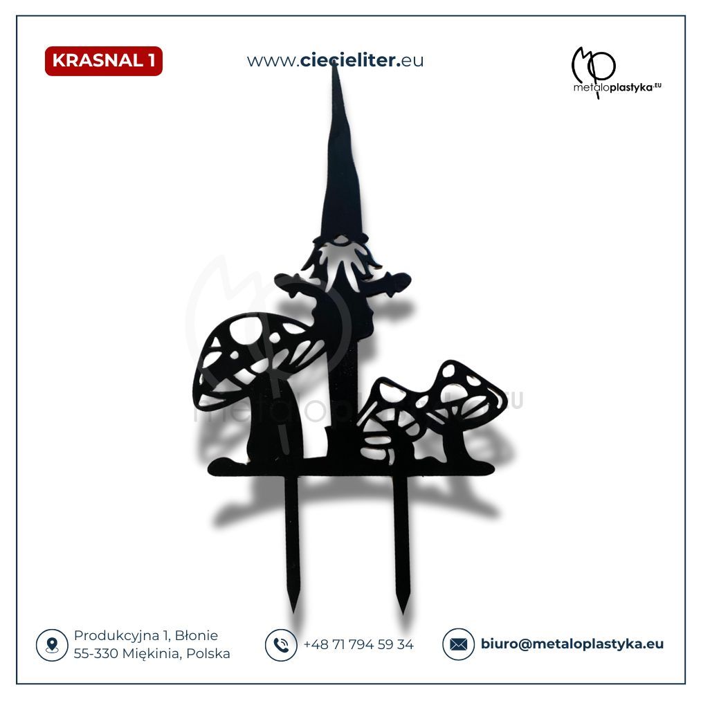 Krasnal (1) - figura z metalu(od polskiego producenta)