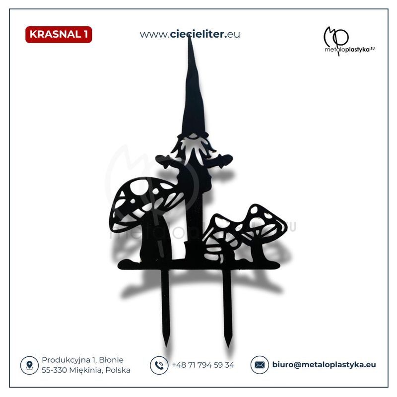 Krasnal (1) - figura z metalu(od polskiego producenta)