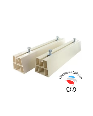 Support sol PVC ivoire 450x80x80mm