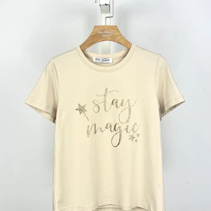 T-shirt &quot;Stay Magic&quot;, beige