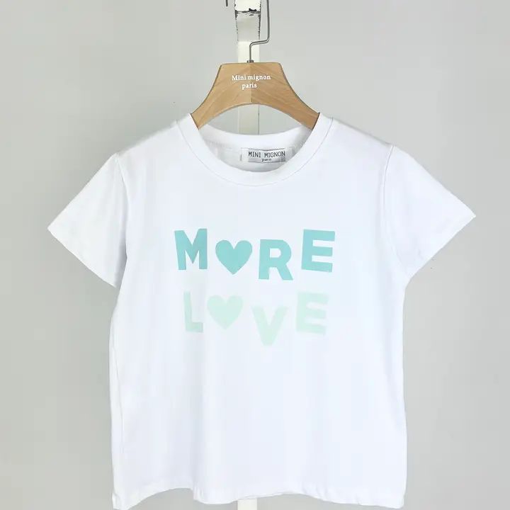T-shirt &quot;More Love&quot;, Groen