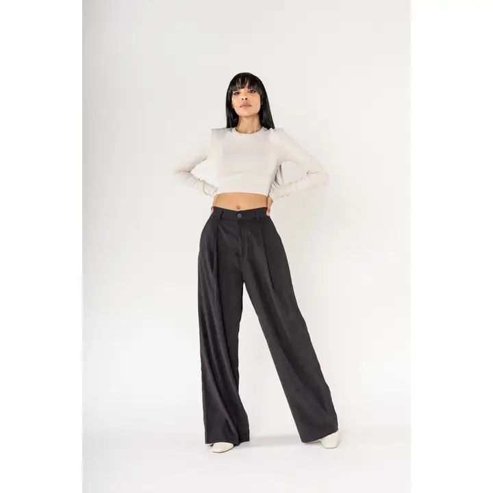 Losse broek, zwart