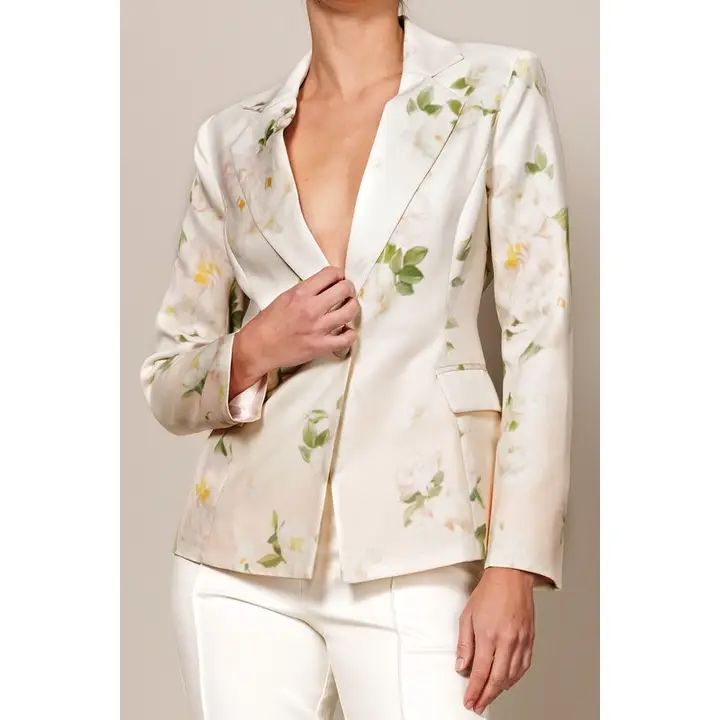 Blazer lentebloemen