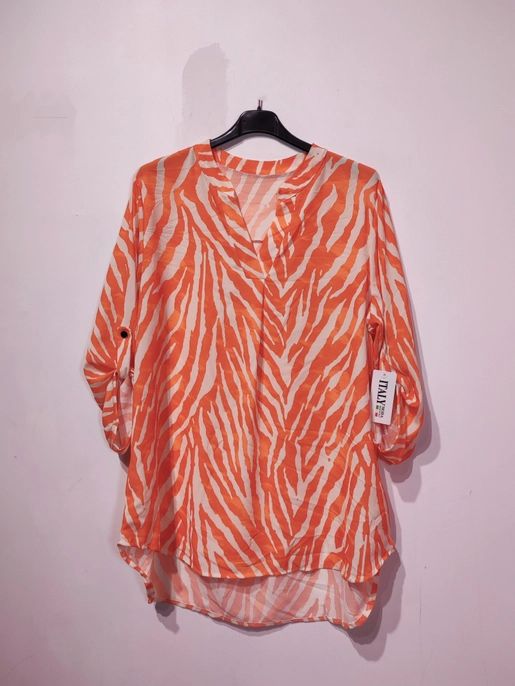 Blouse wave, oranje