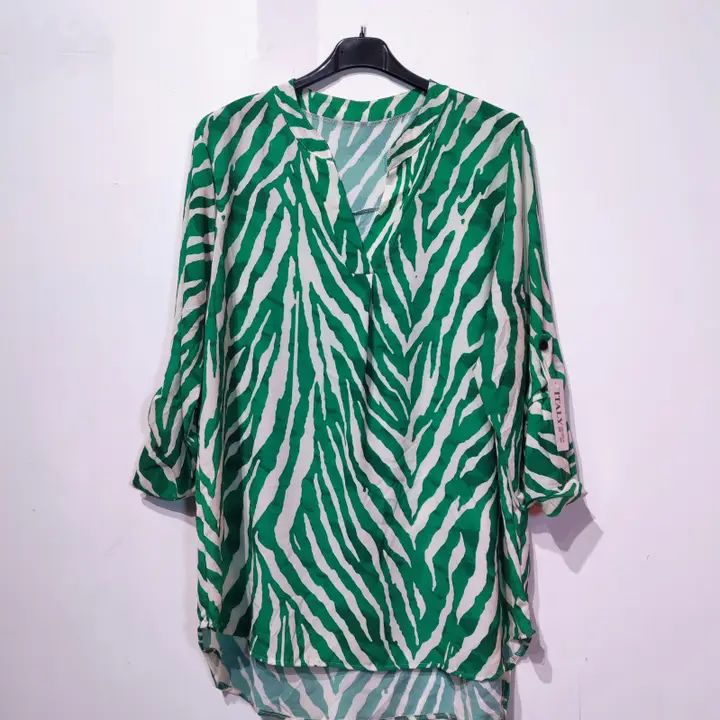 Blouse wave, groen