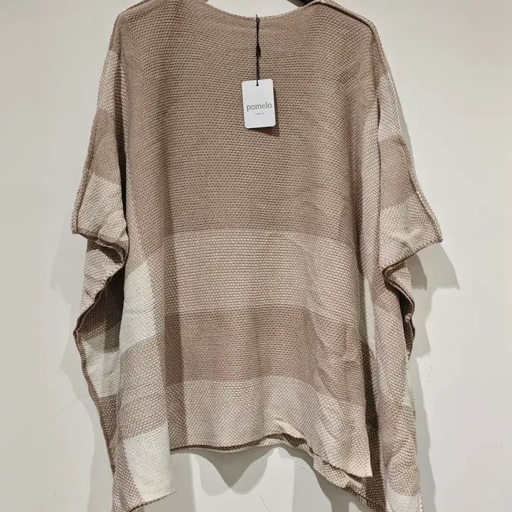 Poncho Gorro, licht bruin