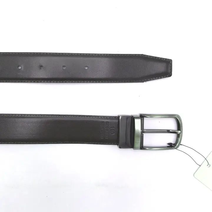 Omkeerbare leren riem voor heren, zwart/bruin
