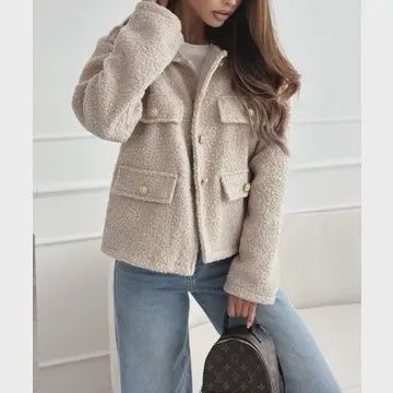 Jas, beige, 1 maat