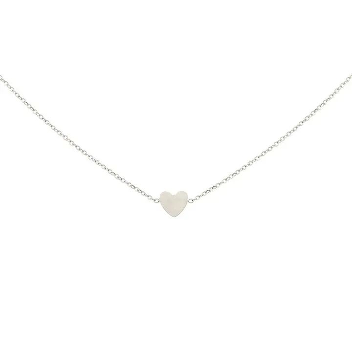 Halsketting, Little heart, zilver, Mint 15