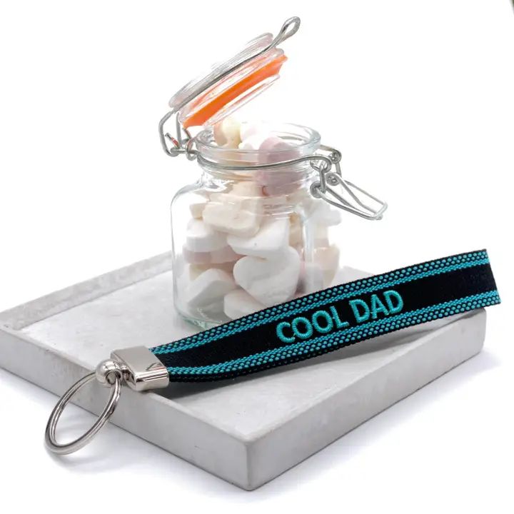 Sleutelhanger, Cool dad, zwart/blauw