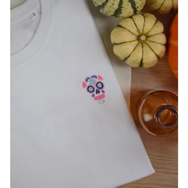 T-shirt, Dia de los Muertos, wit
