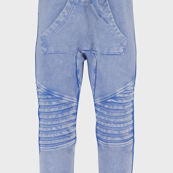 Acid wash broek, light blue