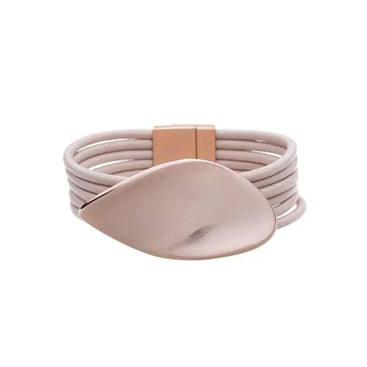 Armband curve, oudroze
