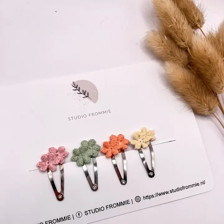 Haarspeldjes Flower, goud