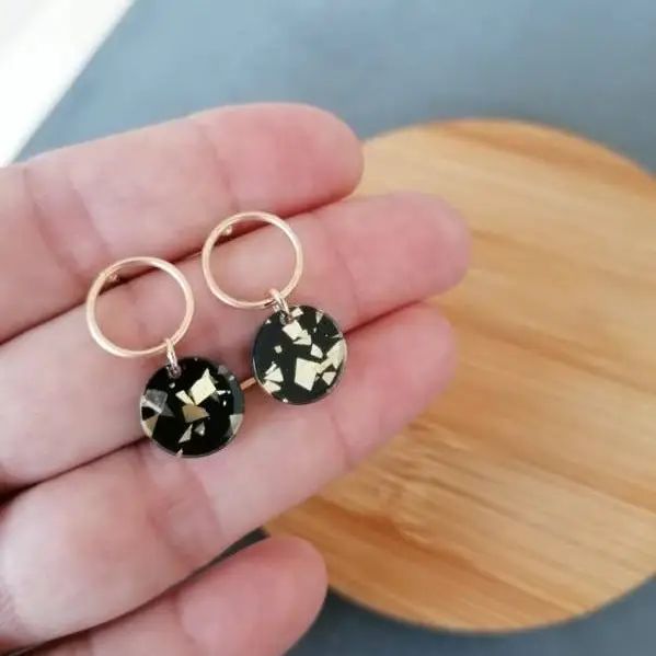 Oorbellen champagne