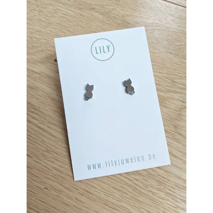 Oorbellen Purr-fect zilver