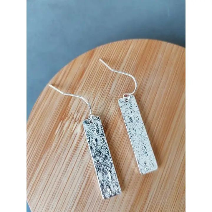 Oorbellen Stone zilver