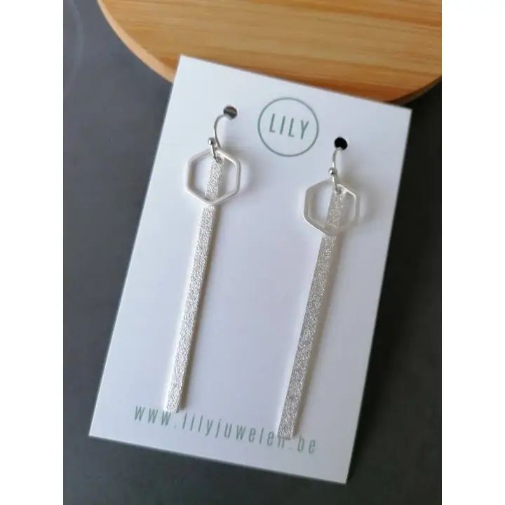 Oorbellen Storm zilver