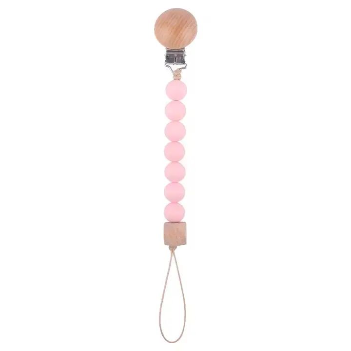 Silliconen fopspeenkoord, roze