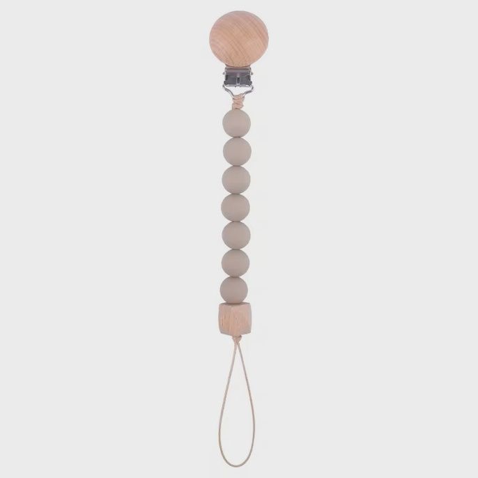 Silliconen fopspeenkoord, beige