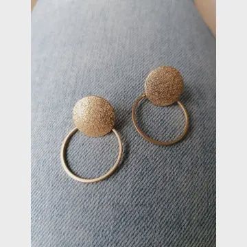 Oorbellen circle, goud