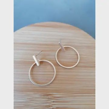 Oorbellen O, goud