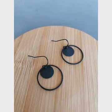 Oorbellen You, zwart