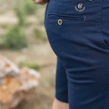 Short Marino, marineblauw