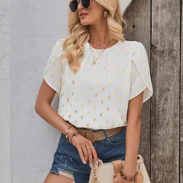 Blouse met tulpenmouwen