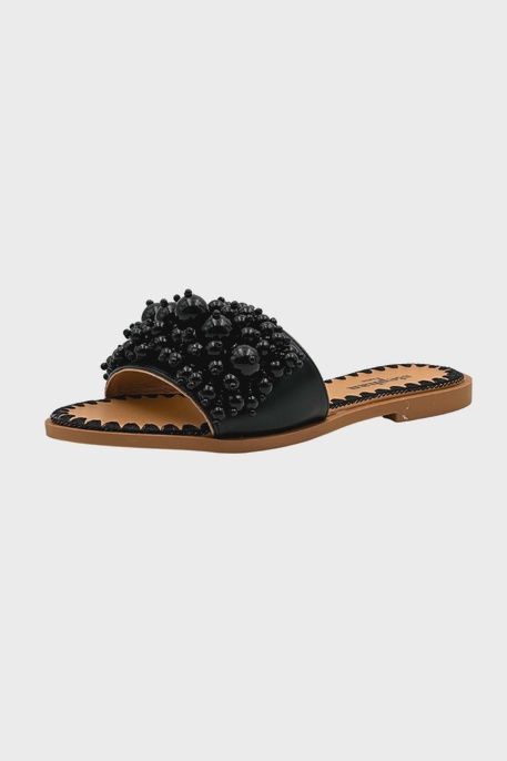 Platte muiltjes met parels