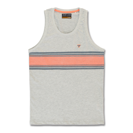 Mouwloos t-shirt met strepen