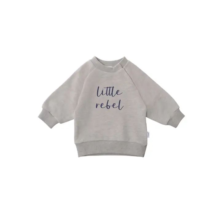 Trui &quot;little rebel&quot;, Size: 74/80, Colour: grijs