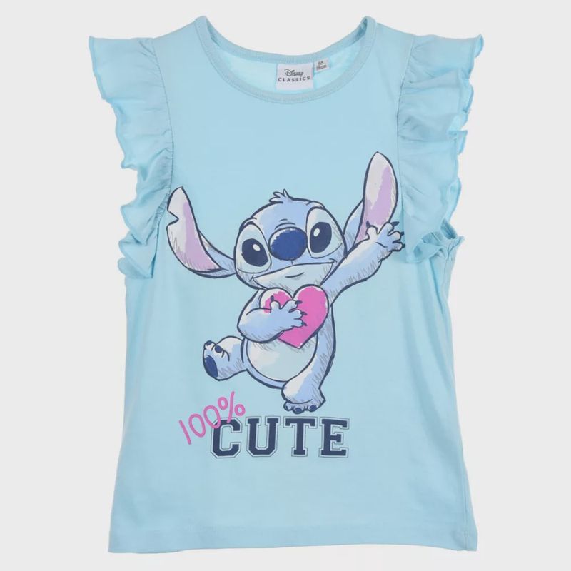 Mouwloos t-shirt Stitch / blauw
