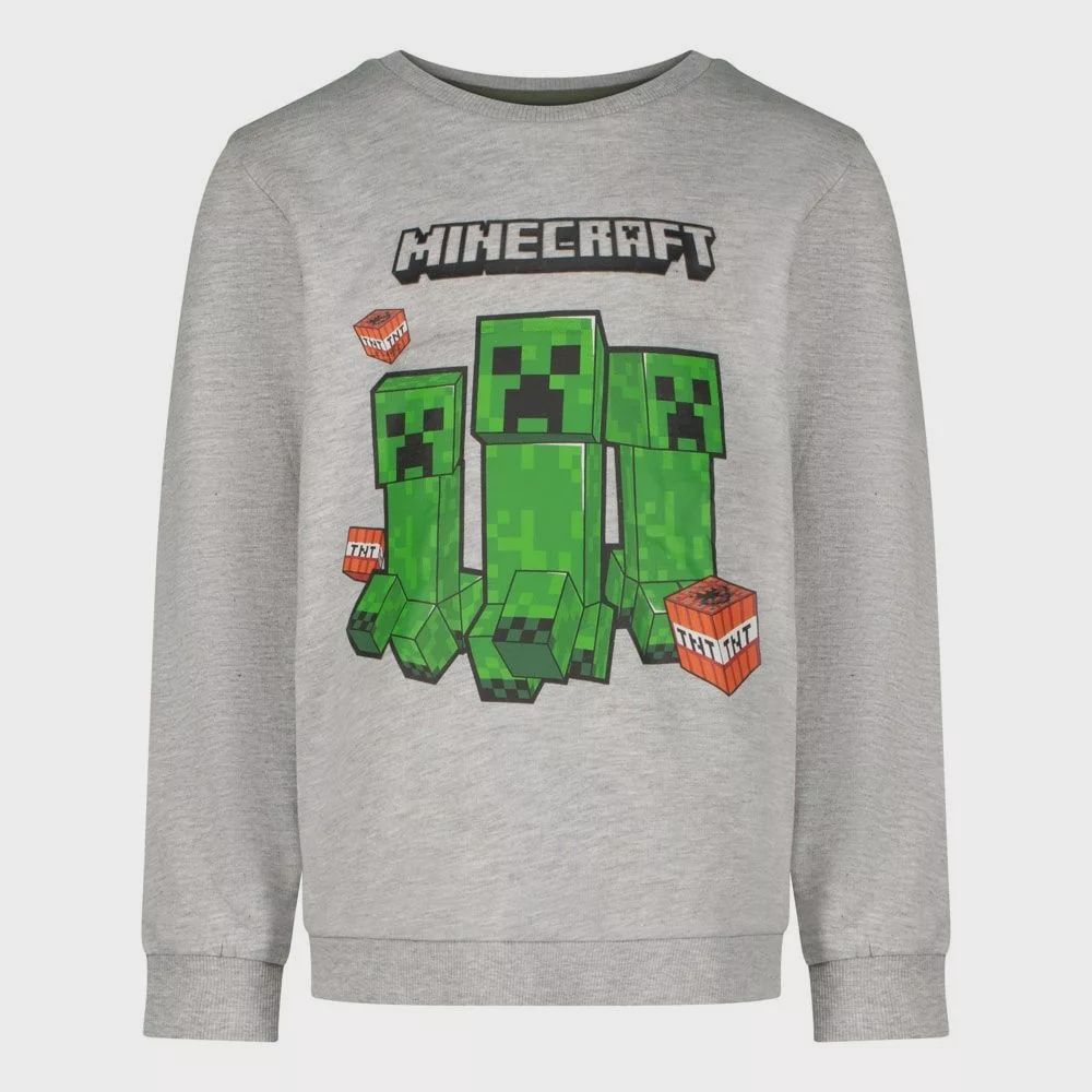 Sweater Minecraft grijs