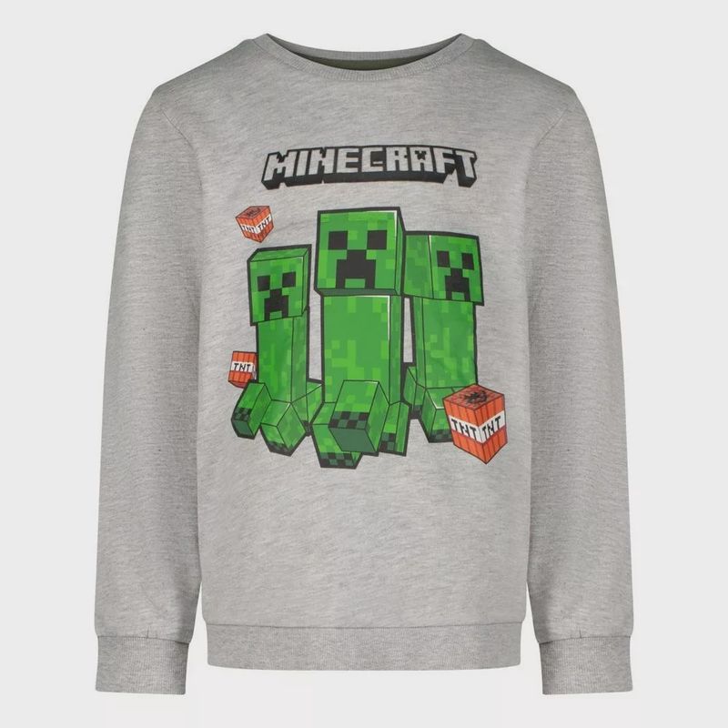 Sweater Minecraft grijs
