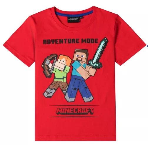 T-shirt Minecraft Rood