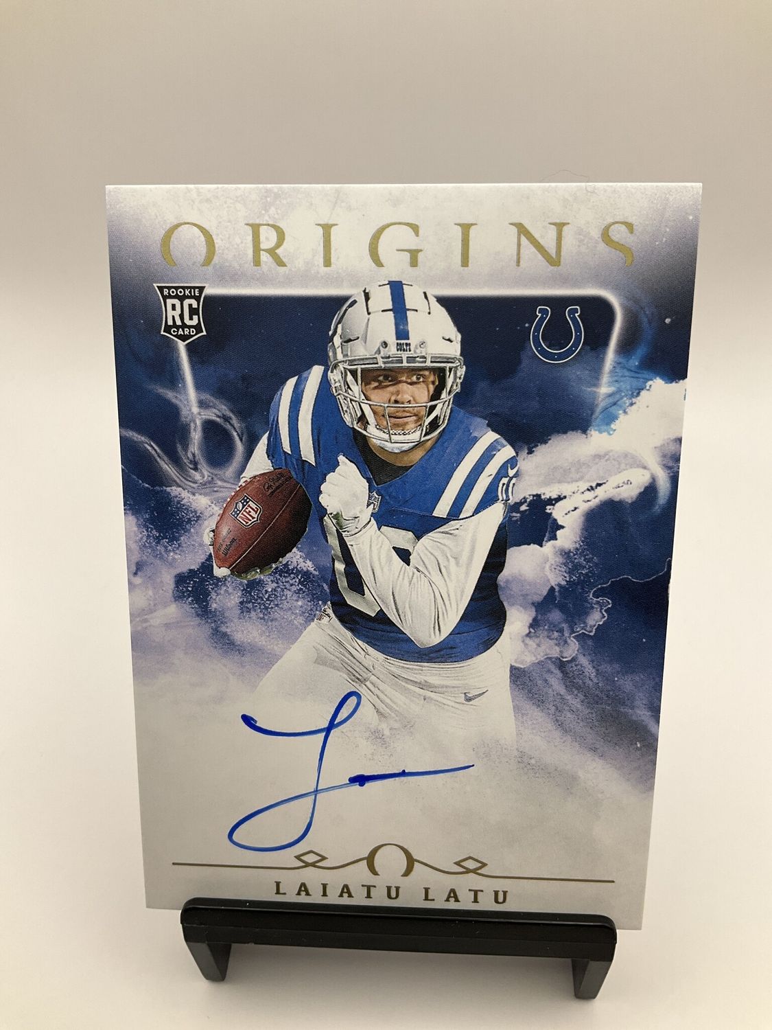 2024 Panini Origins Laiatu Latu Colts #RAU-LLA RC On Card Auto