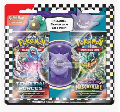POKEMON 2024 BACK 2 SCHOOL ERASER BLISTER