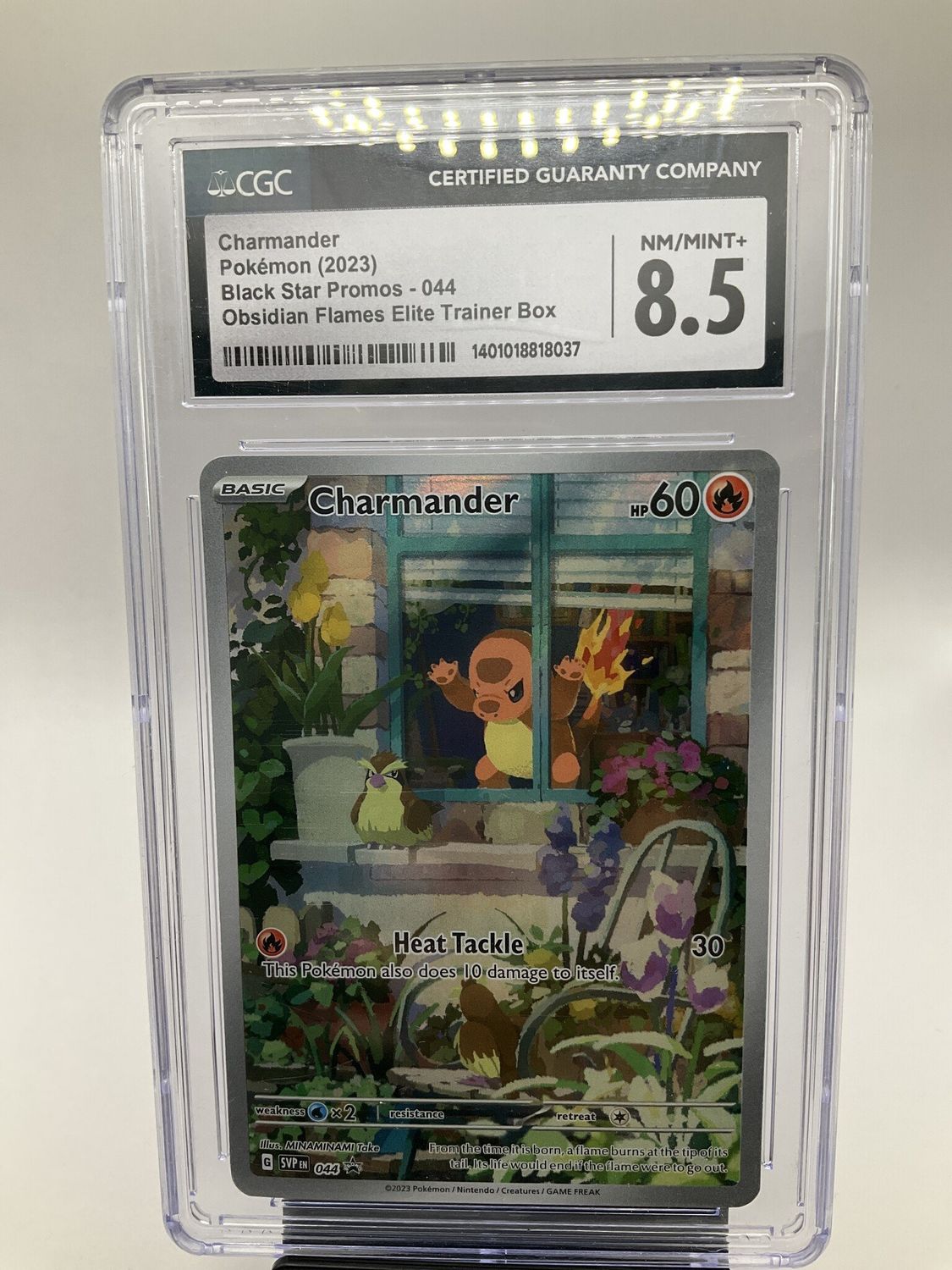 2023 POKEMON BLACK STAR PROMO 044 CHARMANDER CGC 8.5