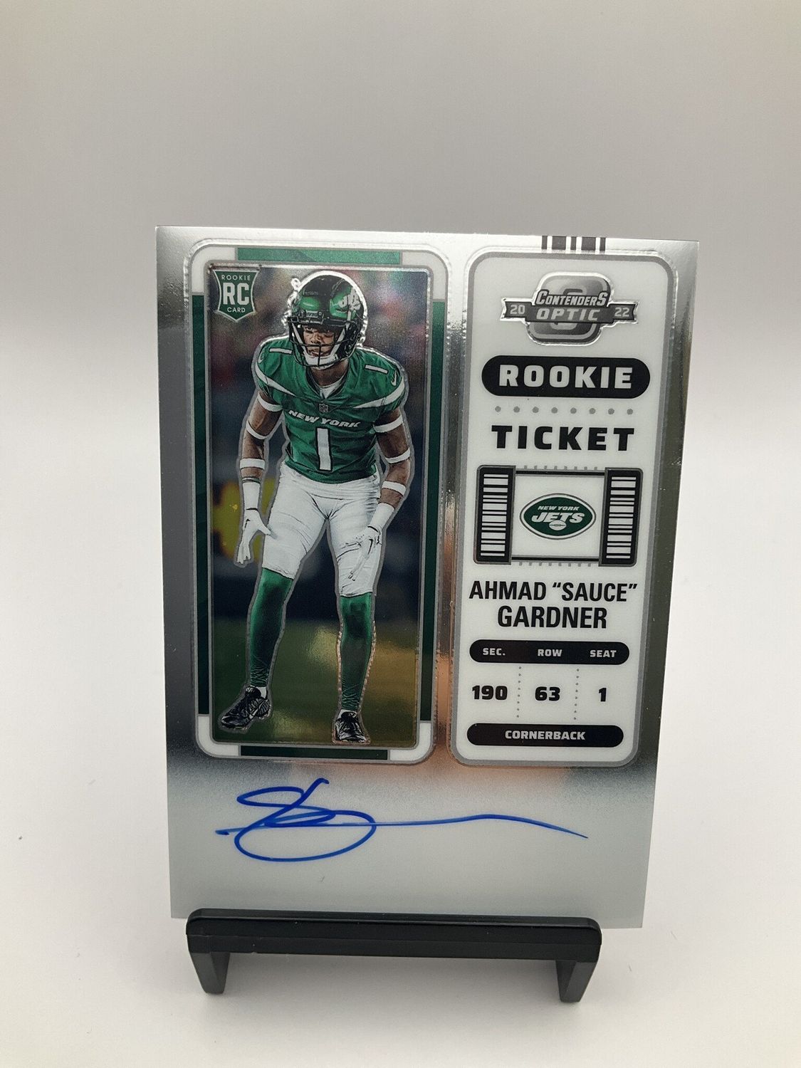 2022 OPTIC CONTENDERS ROOKIE TICKET AHMAD &#39;SAUCE&#39; GARDNER AUTO