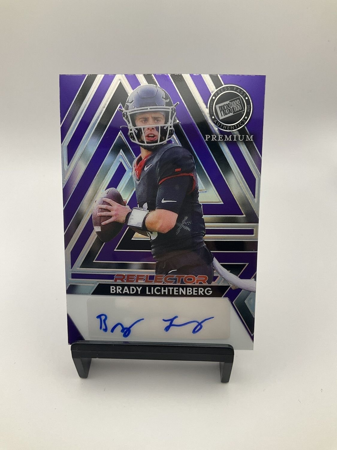 2024 PRESS PASS BRADY LICHTENBERG AUTO PURPLE 15/15