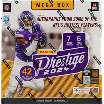 2024 PRESTIGE FOOTBALL MEGA BOX